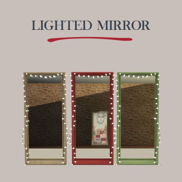  Leo 4 Sims: Lighted Mirror