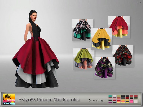  Elfdor: Astya`s Unicorn Skirt Recolored