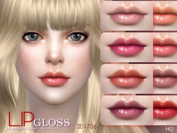  The Sims Resource: Lipstick 201708 by S Club