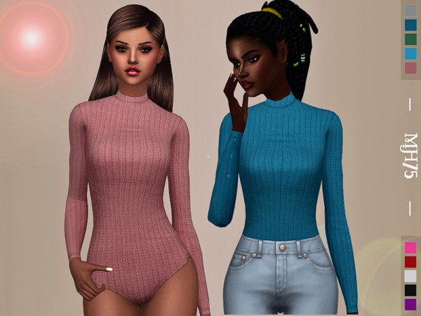  The Sims Resource: Thermal Bodysuit   Top by Margeh 75