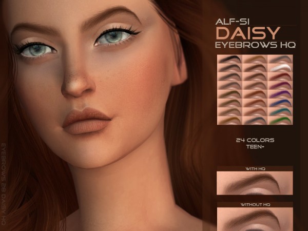  The Sims Resource: Daisy   Eyebrows HQ by Alf si