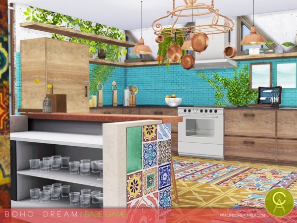  The Sims Resource: Boho Dream house by Pralinesims