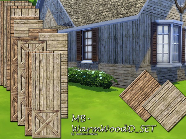  The Sims Resource: Warm Wood D by matomibotaki