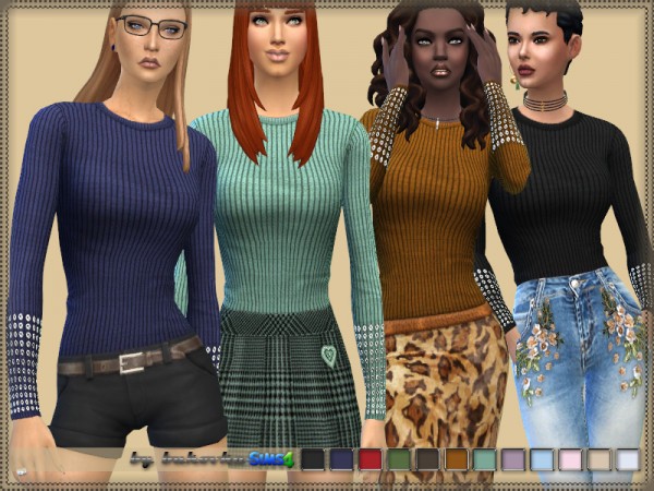  The Sims Resource: Top and Beads by bukovka