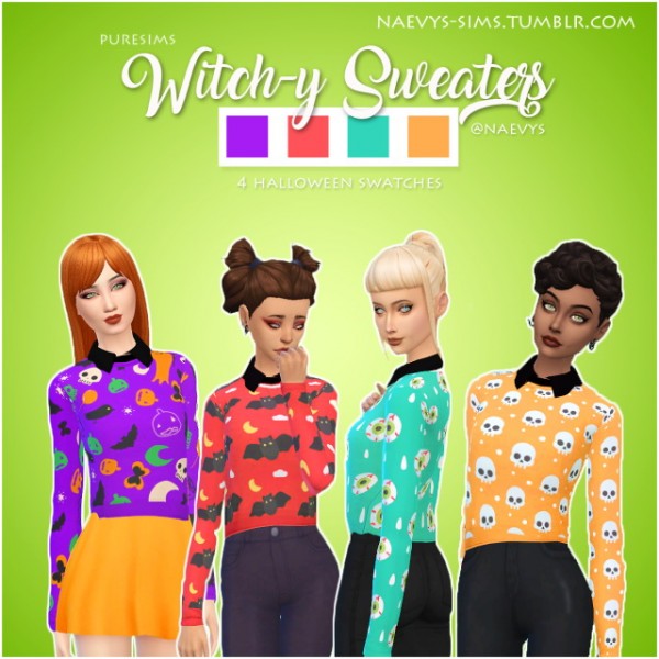  Simsworkshop: Witch y Sweaters recolored by Naevys