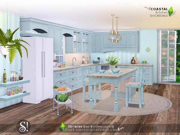  The Sims Resource: Coastal Kitchen by SIMcredible