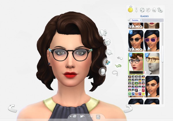  Mod The Sims: EyeHip   Hipster Eyeglasses by Brainstrip