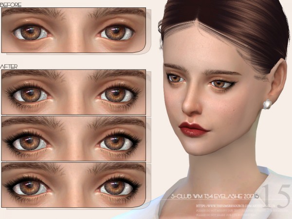  The Sims Resource: Eyelashes 201715 by S Club