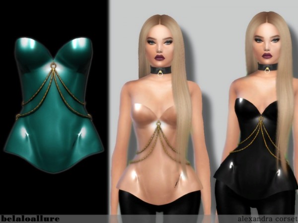  The Sims Resource: Alexandra corset by belal1997
