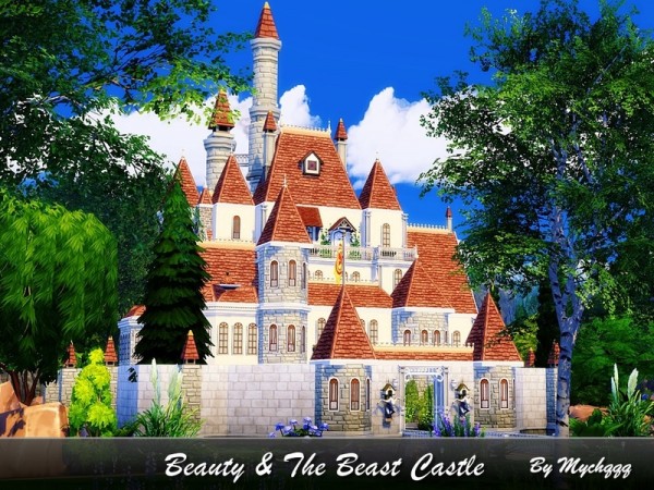  The Sims Resource: Beauty and The Beast Castle by MychQQQ