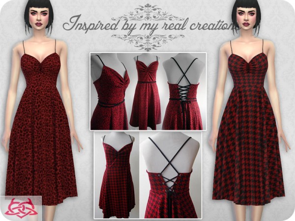  The Sims Resource: Claudia dress recolor 8 by Colores Urbanos