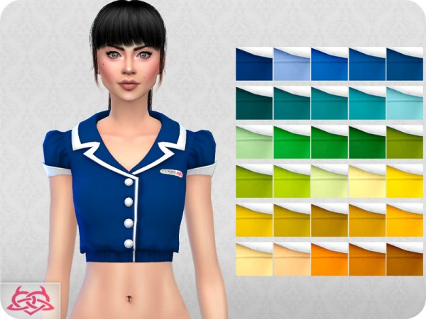  The Sims Resource: Waitress set recolor 1 by Colores Urbanos