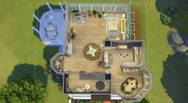  Sims Artists: Blue house