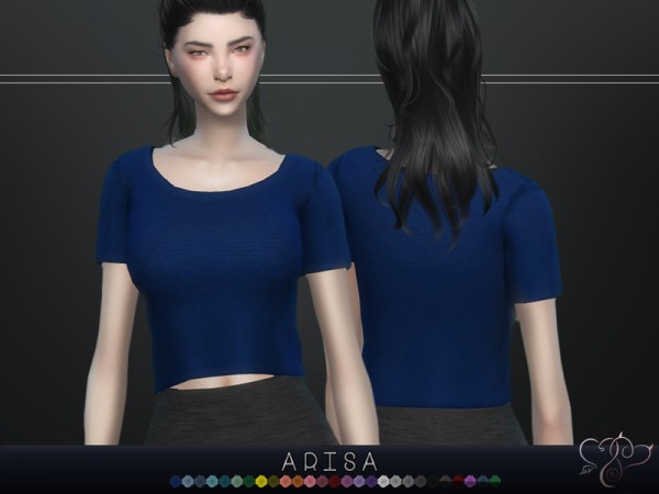  The Sims Resource: Arisa Top by Nisuki