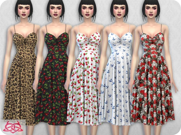  The Sims Resource: Claudia dress recolor 8 by Colores Urbanos