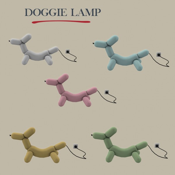  Leo 4 Sims: Doggie lamp