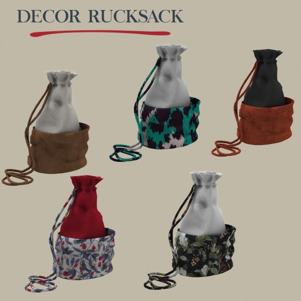  Leo 4 Sims: Decor rucksack