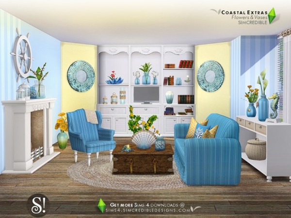  The Sims Resource: Coastal Extras   Flowers and Vases by SIMcredible