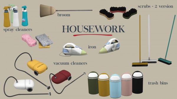  Leo 4 Sims: Housework clutter