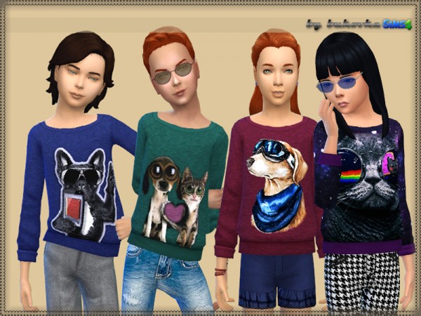  The Sims Resource: Sweater Pets child by bukovka
