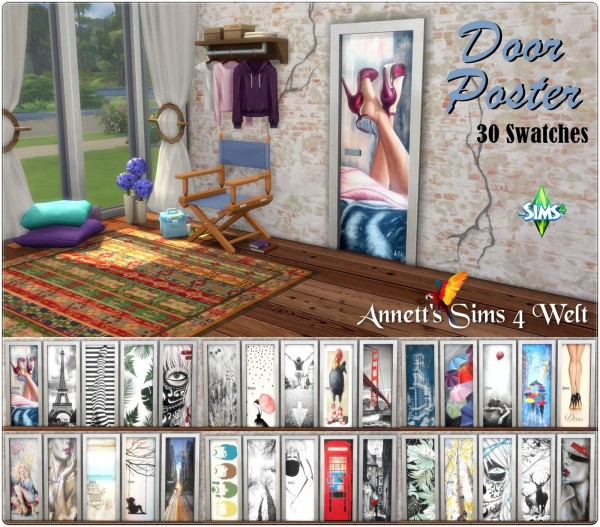  Annett`s Sims 4 Welt: Door Poster