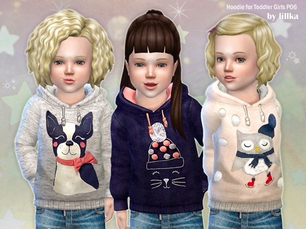  The Sims Resource: Hoodie for Toddler Girls P06 by lillka
