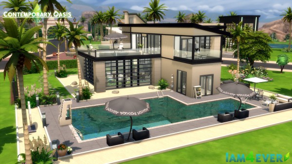  Mod The Sims: Contemporary Oasis (CC Free) by Iam4ever