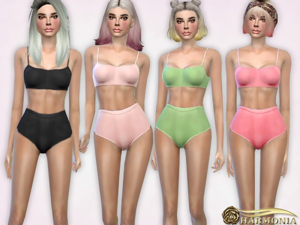 The Sims Resource: Basic Bralet Knicker Co ord by Harmonia