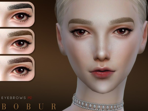  The Sims Resource: Eyebrows F12 by Bobur3