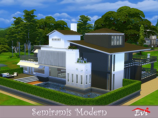  The Sims Resource: Semiramis Modern house by evi