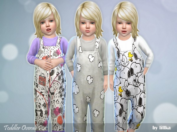  The Sims Resource: Toddler Overall P01 by lillka
