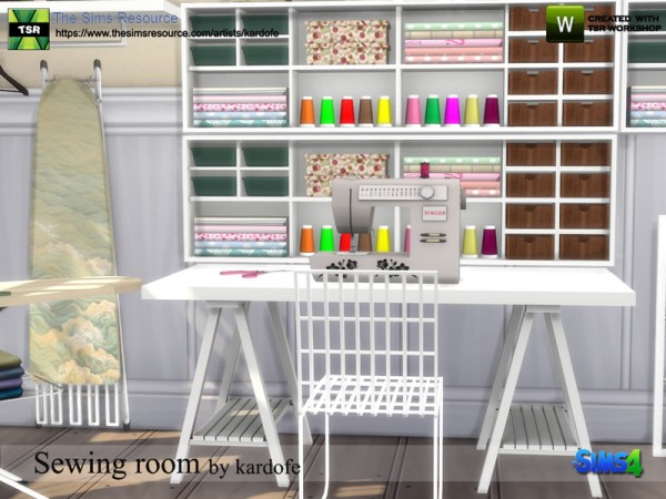  The Sims Resource: Sewing room by Kardofe