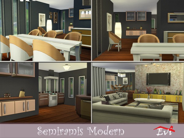  The Sims Resource: Semiramis Modern house by evi