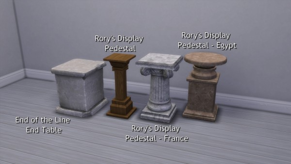  Mod The Sims: Pedestals converted by TheJim07