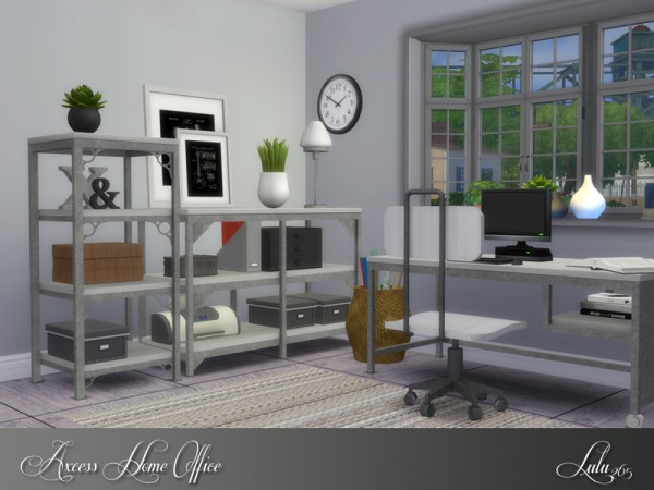  The Sims Resource: Axcess Home Office by Lulu265