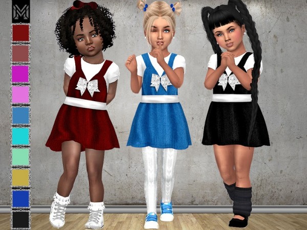  The Sims Resource: Toddler Dinas Dress by MartyP