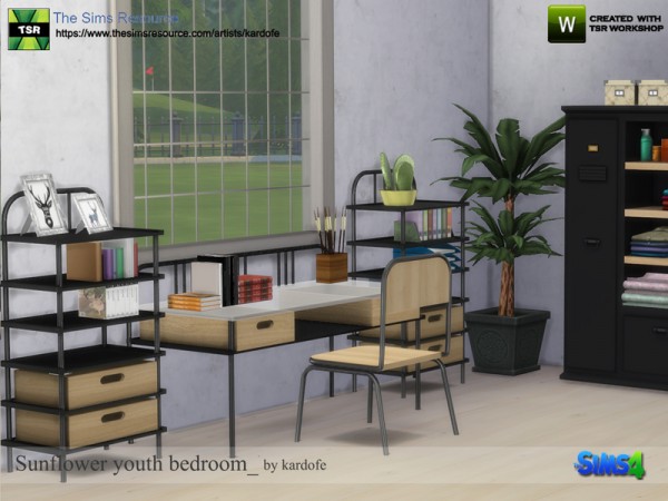  The Sims Resource: Sunflower youth bedroom by kardofe
