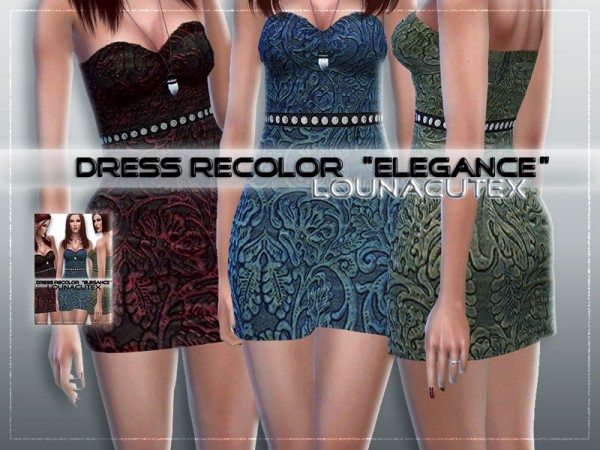  The Sims Resource: Dress Recolor by L0UNA