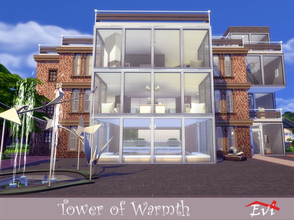  The Sims Resource: Tower of Warmth house by evi