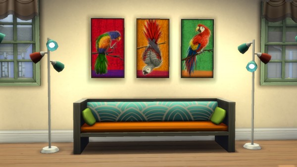  Simsworkshop: Tropico Birds in the Wild paints by BigUglyHag