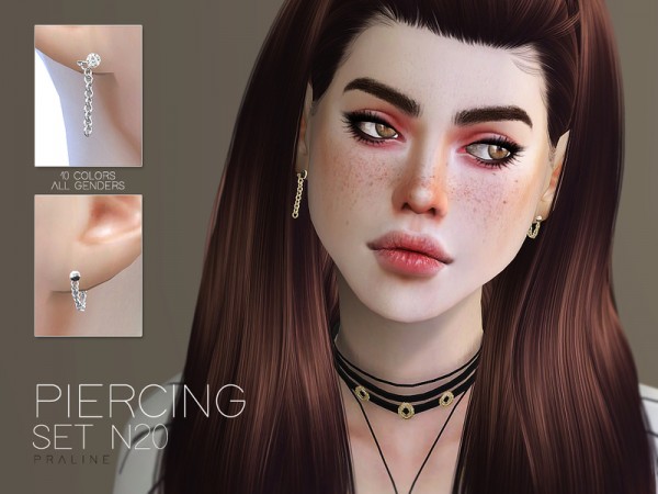  The Sims Resource: Piercing Set N20 by Pralinesims