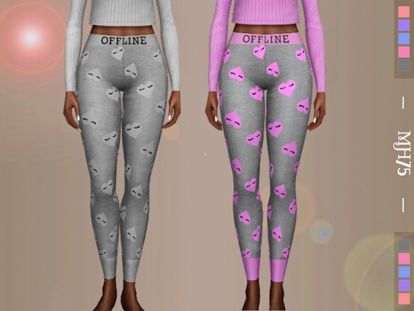  The Sims Resource: Saffron Barker PJ Pants by Margeh 75
