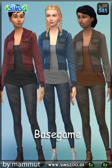  Blackys Sims 4 Zoo: Autumn outfit 1 by mammut