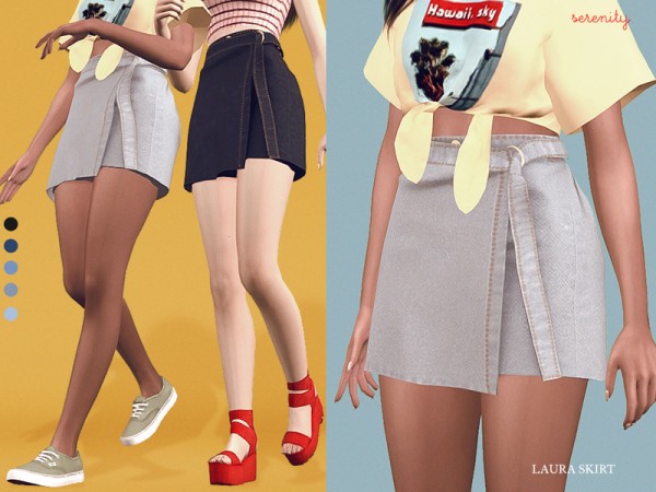  The Sims Resource: Laura Skirt by serenity cc