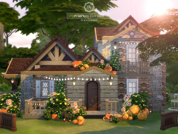  The Sims Resource: Pumpkin Cottage by Aquarhiene