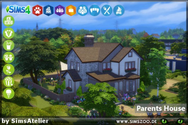  Blackys Sims 4 Zoo: Parents House by SimsAtelier