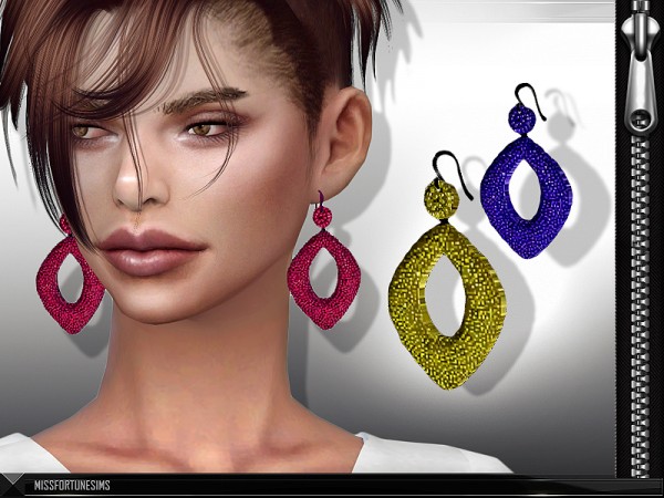  The Sims Resource: Simone Earrings by MissFortune