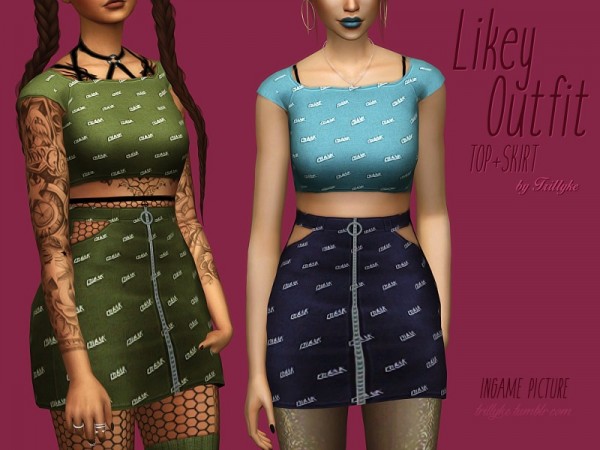  The Sims Resource: Likey Outfit by Trillyke