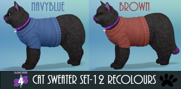 sims 4 cats and dogs sweater recolored