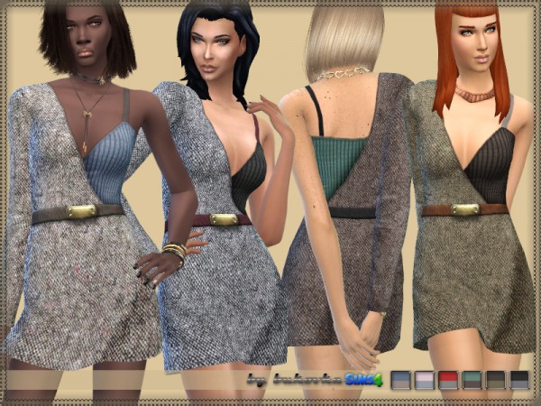  The Sims Resource: Dress One Sleeve by Bukovka